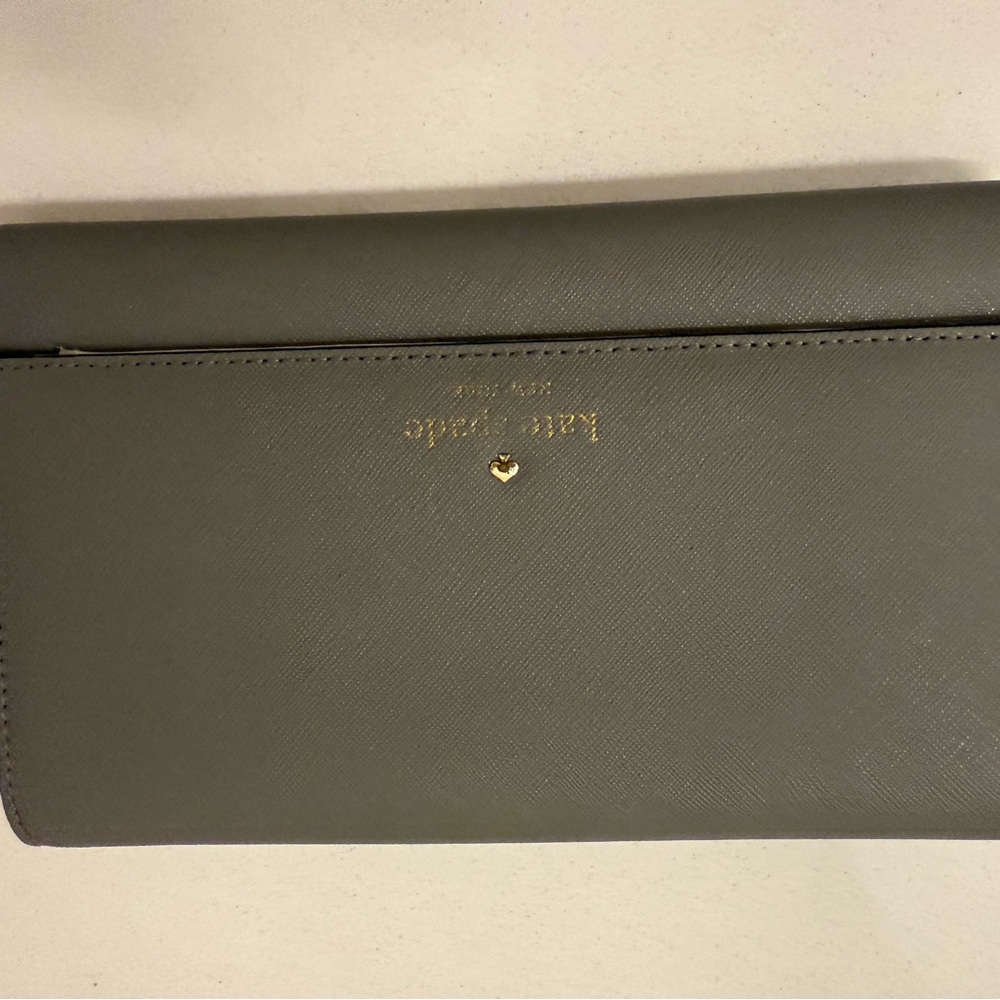 Kate Spade Olive Leather Wristlet